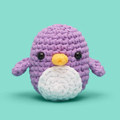 Pierre the Penguin Purple Crochet Kit